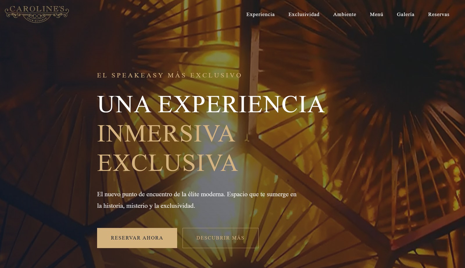 Landing Page Caroline